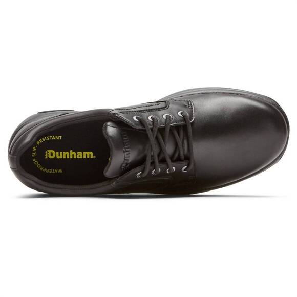 NEW DUNHAM men\'s 8000 service plain toe oxford shoes in black main image 6